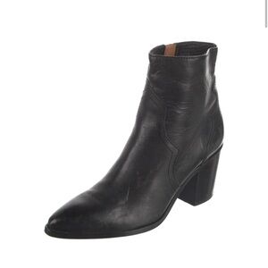 FRYE black leather boots heel